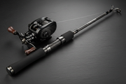 IM7 carbon fiber baitcasting rod and reel combo – product shot