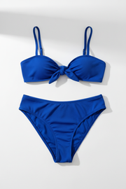 Women's royal blue quick-dry two-piece bikini set – product shot