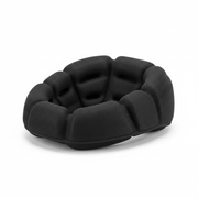 Memory foam helmet liner cushion pad in black – product shot