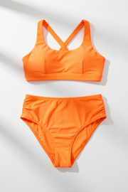 Women's high-elasticity spandex two-piece bikini set – product shot