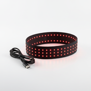 Red light infrared therapy band with USB-C cable – product shot