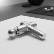 Percussion Massage Gun – Silver, product shot