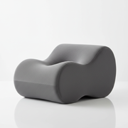 Memory foam leg lock knee pillow in gray – product shot