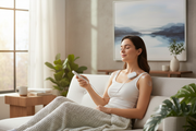 EMS Pulse Therapy Massager – lifestyle in-use shot